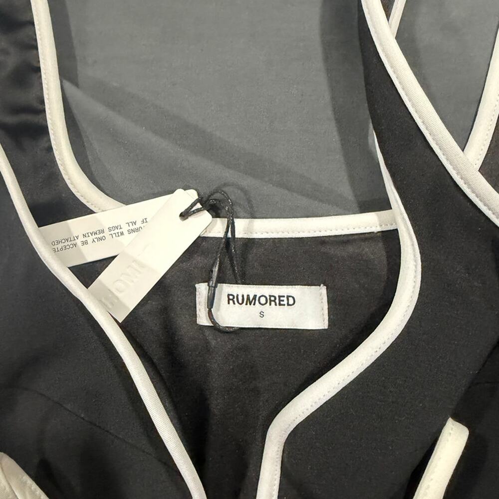 Rumored NWT Tie Front Top Small - Picture 4 of 5